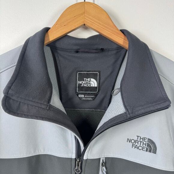 The North Face Hommes Jacket Men Size M Black Gray Full Zip Lightweight Outdoor - Picture 6 of 14
